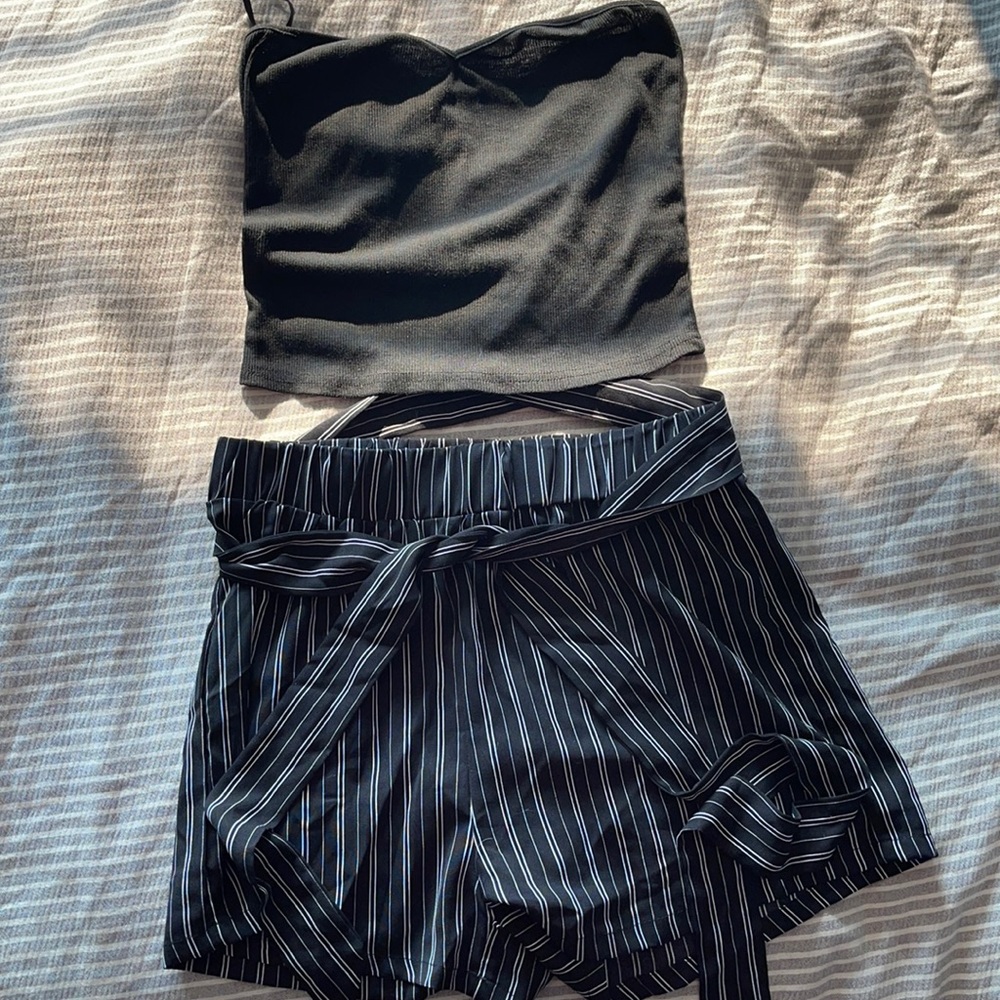 SHEIN Crop Top and Shorts